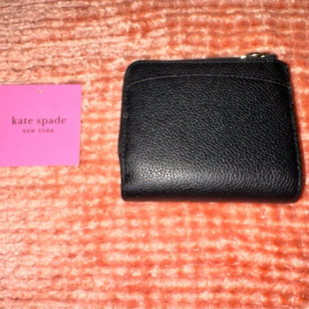 Kate Spade Margaux Pebble Bifold Black Wallet